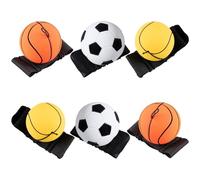Ldabrye 6Pcs Bouncing Ball Wrist Strength Trainer Wristbands Football Return Baseball Sports Wrist Balls for Kids Adults Return Baseball
