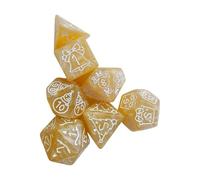 Ldabrye 7Pcs Various Shape Dices Different Number of Face Educational Digital Number Desktop Entertainment Acrylic Set Multi Sided