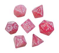 Ldabrye 7Pcs Various Shape Dices Different Number of Face Educational Digital Number Desktop Entertainment Acrylic Set Multi Sided