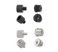 Ldabrye 8Pcs Microphone Stand Adapter 5/8 to 1/4 to 3/8 Threaded Screw for Clip Holder Metal Connector Studio Accessories