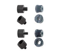 Ldabrye 8Pcs Microphone Stand Adapter 5/8 to 1/4 to 3/8 Threaded Screw for Clip Holder Metal Connector Studio Accessories