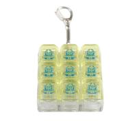 Ldabrye 9-Key Mechanical Keyboard Switches Tester Keychain With 9 Clicky Keys For Stress Relief And Office Decoration Mechanical Keyboard Accessory