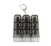 Ldabrye 9-Key Mechanical Keyboard Switches Tester Keychain With 9 Clicky Keys For Stress Relief And Office Decoration Mechanical Keyboard Accessory
