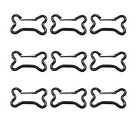 Ldabrye 9Pcs Bone Shaped Spring Clasps Aluminum Alloy Spring Snapping Hook Clip Keyring Metal Carabiner Keychains Buckle Hardware Keychains Clip Outdoor Camping Keyring Hook