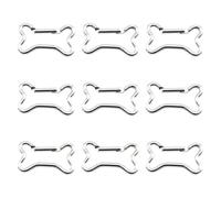 Ldabrye 9Pcs Bone Shaped Spring Clasps Aluminum Alloy Spring Snapping Hook Clip Keyring Metal Carabiner Keychains Buckle Hardware Keychains Clip Outdoor Camping Keyring Hook
