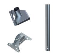 Ldabrye Adjustable Metal Roof Mount Bracket with Long Pipe Adapter Supports for Satellite Dish & Networks Equipment Metal Satellite Mount Adapter