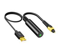 Ldabrye Analog To Digital Sound Adapter 3.5mm To SPDIF Converter For Optical Output 3.5mm USB Converter To Optical Cable
