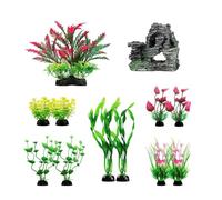 Ldabrye Aquariums Handicrafts Artificial Stone Grass Plant Decorations Fish Tanks Supplies Sea Art Decorations Bright Artificial Plant