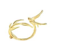 Ldabrye Asymmetrical Swallow Rings Women Daily Wear Finger Opening Alloy Texture Suitable for Various Occasion Adjustable for Women