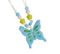 Ldabrye Beautiful Ethnic Themed Butterfly Pendant Necklace Neck Jewelry for Gift Giving and Special Occasions Ethnic Fashion Jewelry