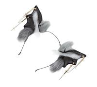 Ldabrye Bloodsucker Ears Headbands Halloween Bats Headwear Carnivals Costume Props for Halloween Anime Conventions Realistic Animal Ears Headpiece