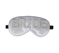Ldabrye Bridal BRIDE Eyeshade For Wedding Party Blindfold For Wedding Jeweled Pearls Studded Eyeshade Bridesmaid Eye