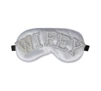 Ldabrye Bridal BRIDE Eyeshade For Wedding Party Blindfold For Wedding Jeweled Pearls Studded Eyeshade Bridesmaid Eye