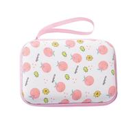 Ldabrye Bright Cartoon Pattern Organizers Bag with Grids Compartments Smooth Zippers Portable for Office Travel Cartoon Design EVA Storage Case