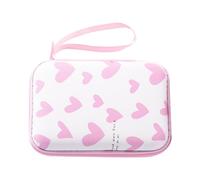 Ldabrye Bright Cartoon Pattern Organizers Bag with Grids Compartments Smooth Zippers Portable for Office Travel Cartoon Design EVA Storage Case