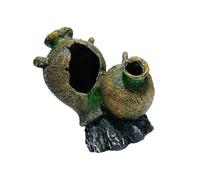 Ldabrye Cave Artificial Water Feature Sunken Plan Safe Marine Creature Shelter for Habitat Environment Resin Aquarium Shipwreck Decors