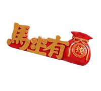 Ldabrye Chinese Zodiacs Horses Year Figurines Resin Collectible Table Decorations Luck & Wealth Statues for Home Collections