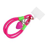 Ldabrye Colorful Heart Charm Pendant Braided Rope Phone Chain Unisex Fashion Accessory For Women And Men Versatile Jewelry