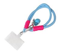 Ldabrye Colorful Heart Charm Pendant Braided Rope Phone Chain Unisex Fashion Accessory For Women And Men Versatile Jewelry