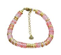 Ldabrye Colorful Natural Stone Beads Handmade Bangle Bohemia Beaded Wristchain Jewelry Women