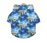 Ldabrye Comfortable Lapel Neck Shirt Sweet Cats Dogs Jumpsuit Summer Quick Drying Shirt with Leaves Print Clothes Shirts for Large Custome for Summer Funny for Small Leaves Print