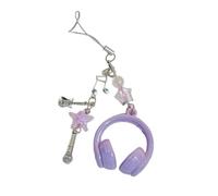 Ldabrye Creative Star Charm Phone Chain Strap Headphone Keychain Decorative Bag Hanging Decoration For Daily Use And Gifts Trendy Keychain For Gifts