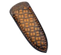 Ldabrye Dense Leather Owner for Tisane Cutter Needle Artisanal Excellent Substance Secure Storage Outdoor Tasks Traditional Plan Transportable Tea Cutter Storage