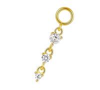 Ldabrye Diamonds Shape Earring Featuring Bead and Crystals Detail Crafted in Silver for Fashionable Outfits Diamonds and Beads Extended Wear