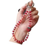 Ldabrye Elegant Beaded Keychain Pendant Chain Strap Fashion Cellphone Rope Women Telephone Lanyard Jewelry Stylish Phone Charm Accessory