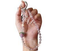 Ldabrye Elegant Beaded Keychain Pendant Chain Strap Fashion Cellphone Rope Women Telephone Lanyard Jewelry Stylish Phone Charm Accessory