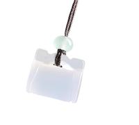 Ldabrye Ethnic Styles Jades Pendant Necklace Accessory Featuring Handmade Woven Cord For Fashionable Women And Collectors Cultural Heritages Jewelry