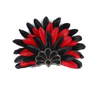 Ldabrye Feathered Headbands Cosplay Handmade Hair Accessories For Women Masquerade Headpiece Mardi Gras Art Decors