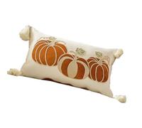 Ldabrye Festival Embroidered Throw Pillow Cover Reversible Closure Halloweens Decoration Polyester Fabric Halloweens Throw Pillow Sofa Decoration