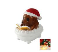 Ldabrye Festives Resin Ghosting Dog Lanternn for Holiday Decorations Indoor or Outdoor Use and Easy to Hanging Resin Garden Decoration