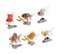 Ldabrye Fish Figurines FishTank Decorations Handmade Garden Figurine Art Sculpture For Aquarium Outdoor Miniature Fish Collectible