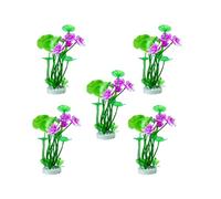 Ldabrye Fish Tanks Artificial Lotuses Simulation Landscape Large Plant FishTank Landscaping Stress Reducing