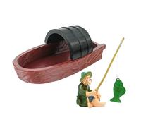 Ldabrye FishTank Shrimp Breeding Artificial Floating Boats Ornaments for Aquariums Terrarium Landscaping Shelter Decoration Home Aquarium Decoration