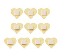 Ldabrye Flexible PU Leather Pen Holder with Adhesive Backing for Quick Installation on Flat Surfaces Heart Base PU Leather Pen Stand with Strong Back Sticker