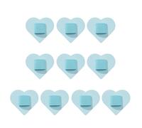 Ldabrye Flexible PU Leather Pen Holder with Adhesive Backing for Quick Installation on Flat Surfaces Heart Base PU Leather Pen Stand with Strong Back Sticker