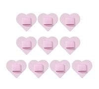 Ldabrye Flexible PU Leather Pen Holder with Adhesive Backing for Quick Installation on Flat Surfaces Heart Base PU Leather Pen Stand with Strong Back Sticker