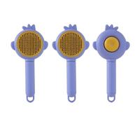 Ldabrye Gentle Pet Grooming Brush for Shedding Control, Self-Cleaning Design with Comfort Handle, Effective Hair Remover for Dog MultiPurpose Pet Hair Brush