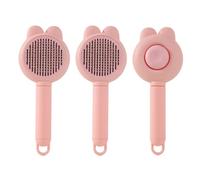 Ldabrye Gentle Pet Grooming Brush for Shedding Control, Self-Cleaning Design with Comfort Handle, Effective Hair Remover for Dog MultiPurpose Pet Hair Brush
