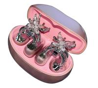 Ldabrye Glittering Butterfly Earphone Charm Strong Base Customizable Accessory Clip Small for Person Type Butterfly Luxury Jewel