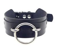 Ldabrye Gothicism Choker Collar Adjustable PU Leather Neck Accessory for Enhancing Outfits in Street and Club Scenes Men ' s Choker