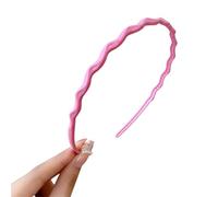 Ldabrye Headband Candygirl HeadBands for Girl Wavy HeadBand for Kid Thin Headband Non Slip Candy Color Headband Plastic Hair Hoop Hairband Hair Accessories for Women Girls