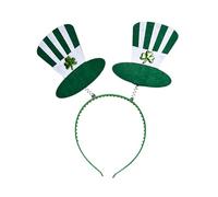 Ldabrye Headband Elastic Irish Hat Headband Classical Irish Shamrock Decors StPatricks Hairhoop Hairband Hair Accessories for Women Girls