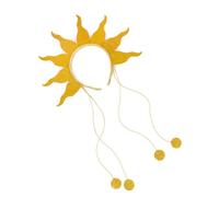 Ldabrye Headband Flame Headband Goddesses Crowns Headpiece Halloween Costume Cosplay Headwear Glitter Sun Headbands Flame Hairband