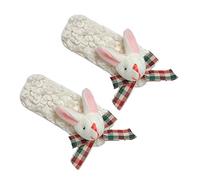 Ldabrye Headband Furry Rabbit Snap Hair Clip Cartoon Animal Hair Scrunchies Plush Bunny Hairband for Makeup Washing Face Hair Accessories Hairband Hair Accessories for Women Girls