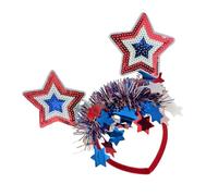 Ldabrye Headband Gathering Party Headwear Shimmering Star Headband July of 4th Hairhoop Festival Celebration Patriotic Hairhoop All Age Hairband Hair Accessories for Women Girls