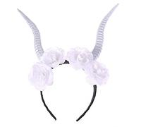 Ldabrye Headband Girls Deer Horn Headwear Flower Animal Party Prop Halloween Cosplay Accessories Hairband Hair Accessories for Women Girls